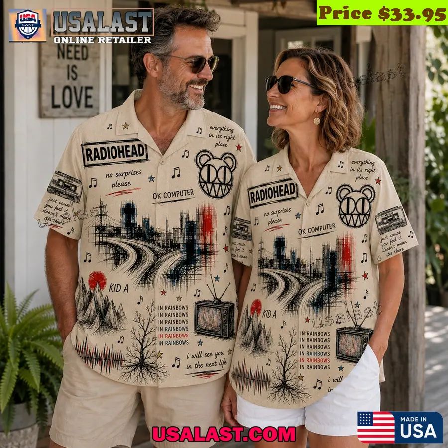 Radiohead OK Computer Vintage Hawaiian Shirt