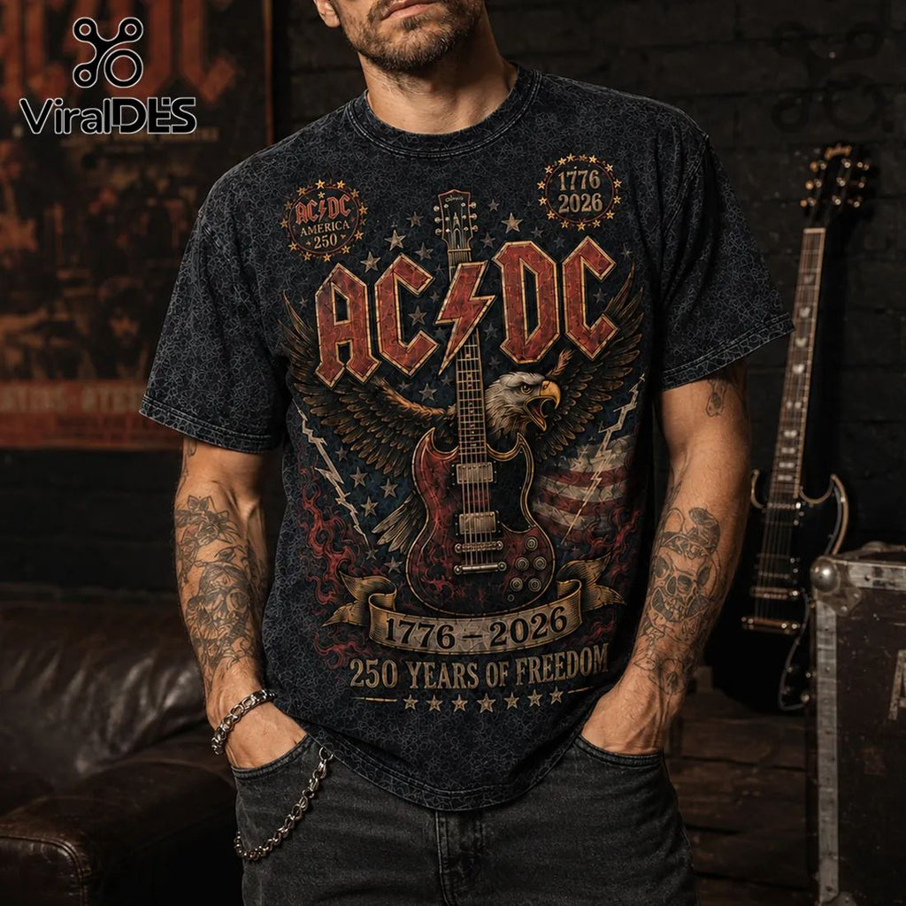 AC/DC America 250 Years of Freedom 1776-2026 T-Shirt
