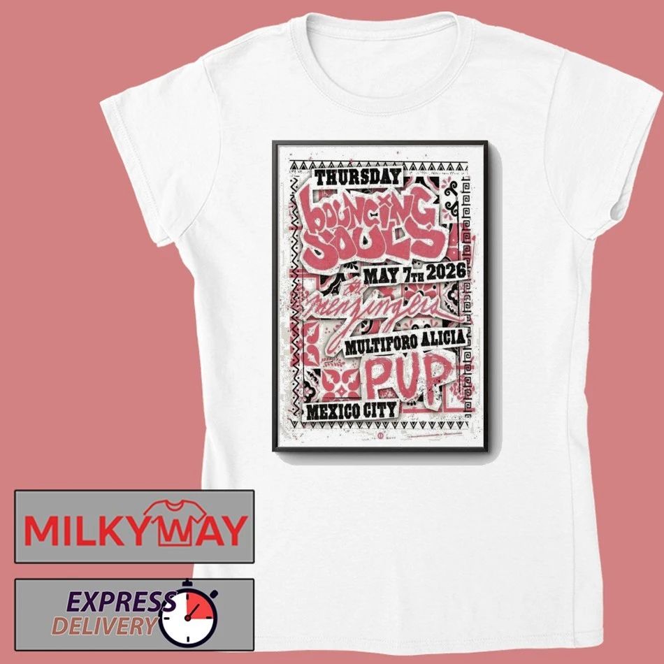 LIMITED May 7 2026 Tour The Bouncing Souls Mexico, City Poster shirt