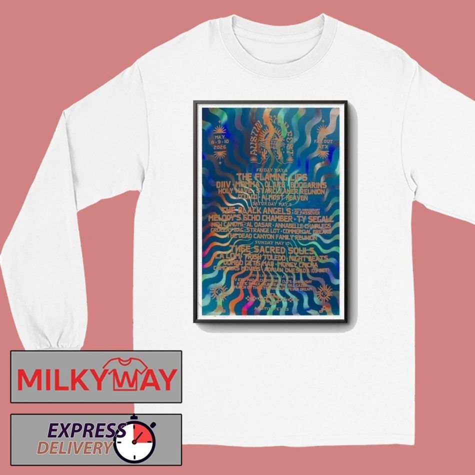 LIMITED May 8-10 2026 The Far Out Lounge Poster Holy Wave shirt
