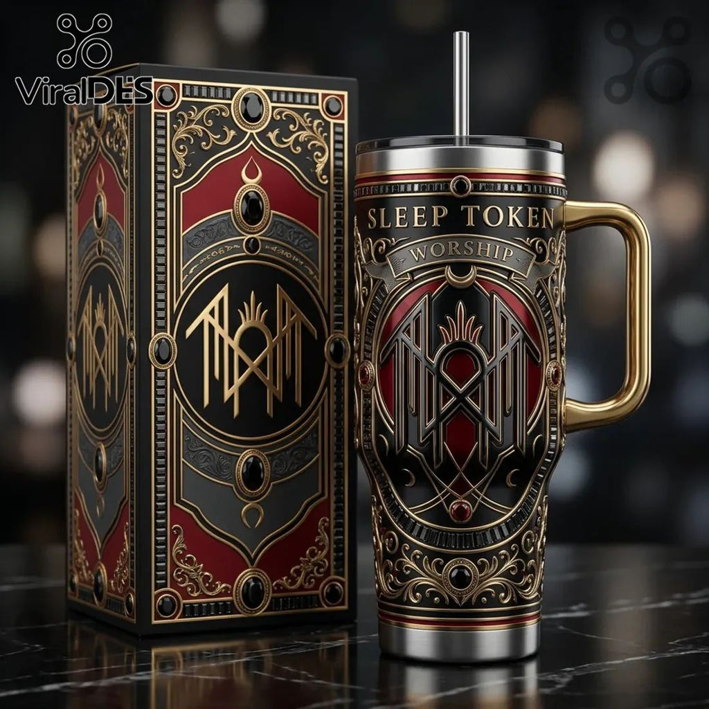 Sleep Token Worship Gothic Stainless Steel 40oz Tumbler