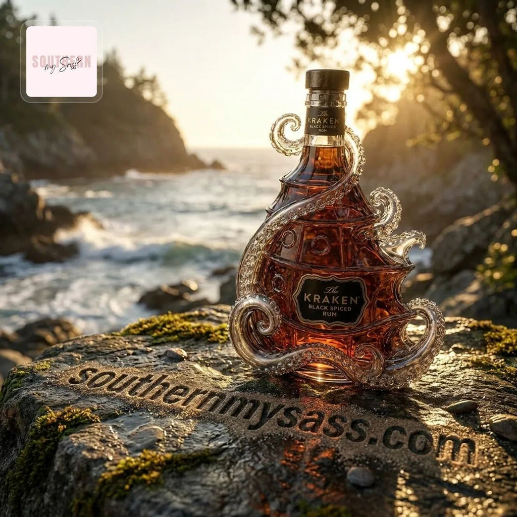 Kraken Black Spiced Rum Octopus Tentacle Collectible Whiskey Bottle