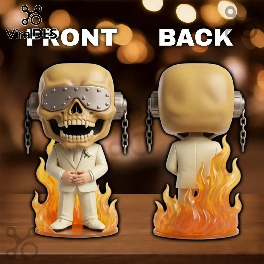 Funko Pop Rocks Megadeth Vic Rattlehead Wedding Suit Sculpted Vinyl Figure