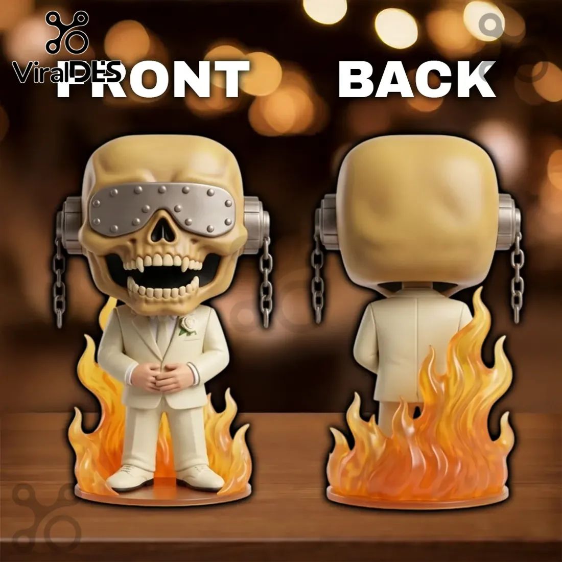 Funko Pop Rocks Megadeth Vic Rattlehead Wedding Suit Sculpted Vinyl Figure