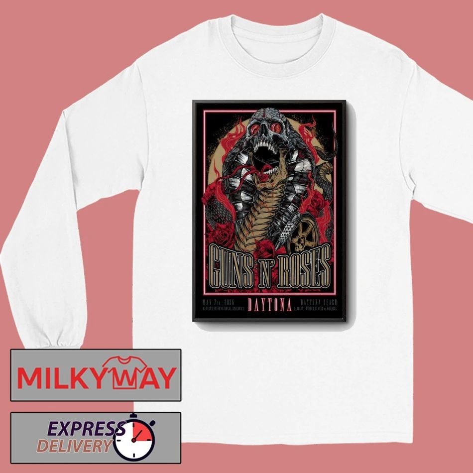 Guns N’ Roses May 7 2026 Welcome To Rockville Festival, Daytona Beach FL Poster shirt