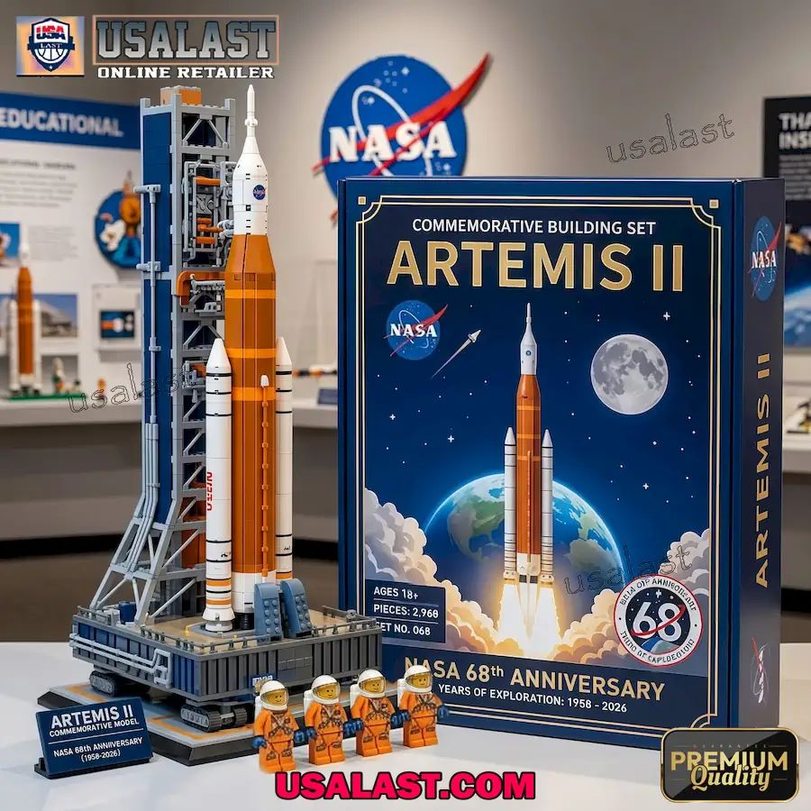 NASA Artemis II Commemorative Brick Building Set