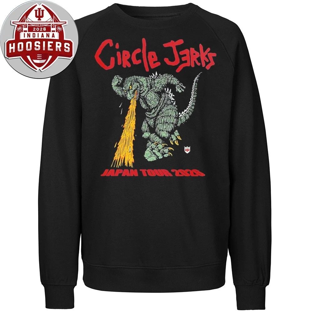 Circle Jerks Japan Tour 2026 Merch Godzilla With Dates Shirts