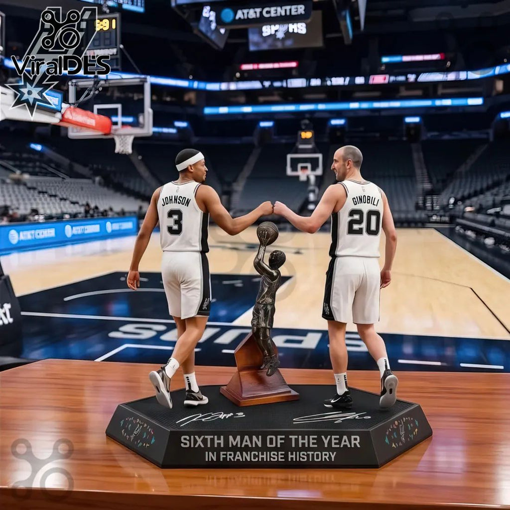 San Antonio Spurs NBA Sixth Man of the Year Acrylic Plaque