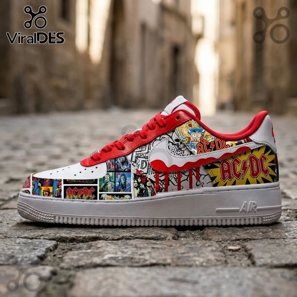 Premium AC/DC Rock Band Air Force 1 Sneakers