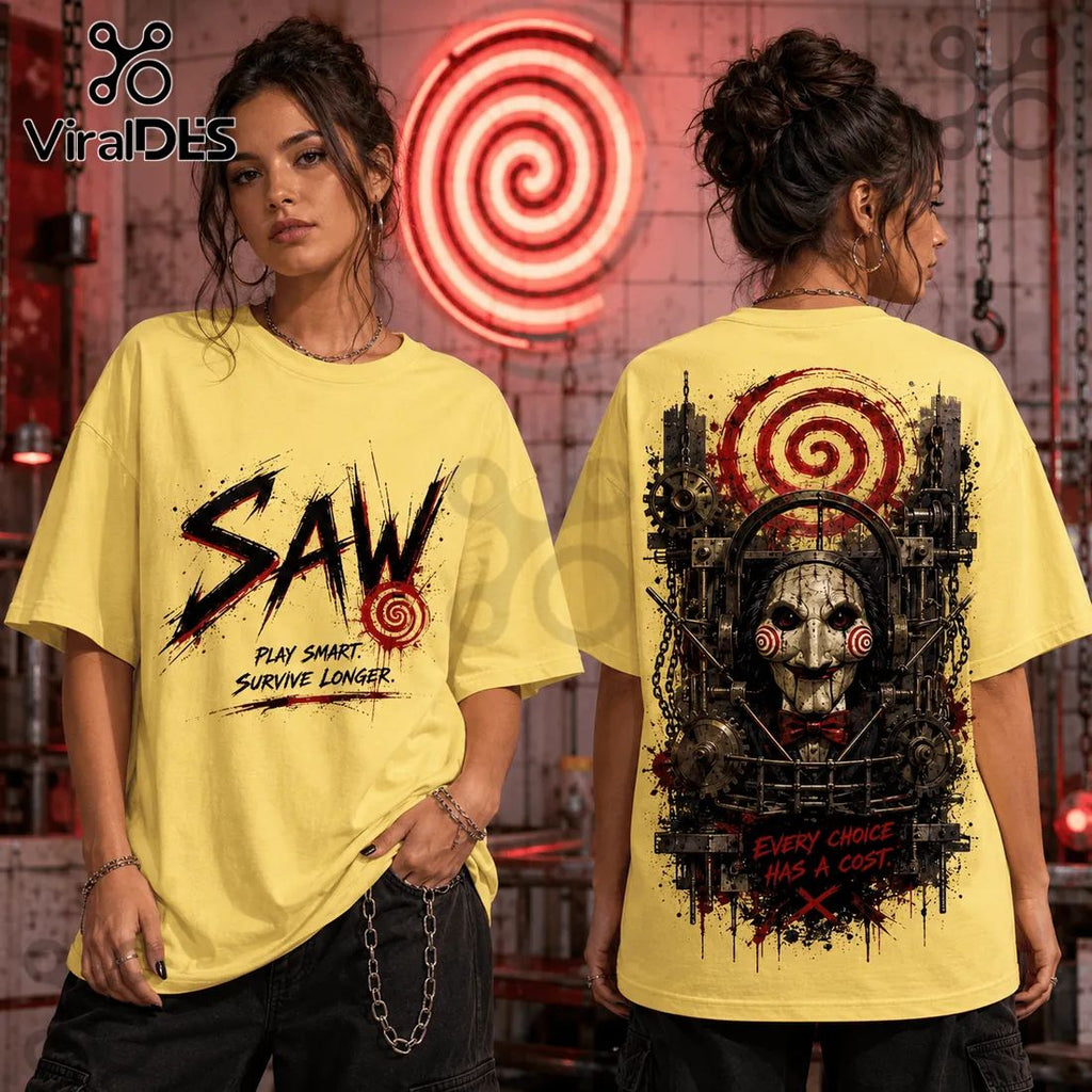 SAW Horror Movie Halloween T-Shirt 2026