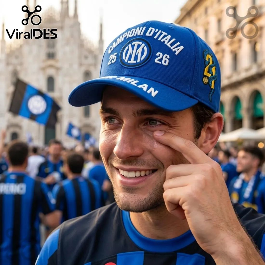 Inter Milan Campioni d’Italia 25 26 Blue Premium Baseball Cap