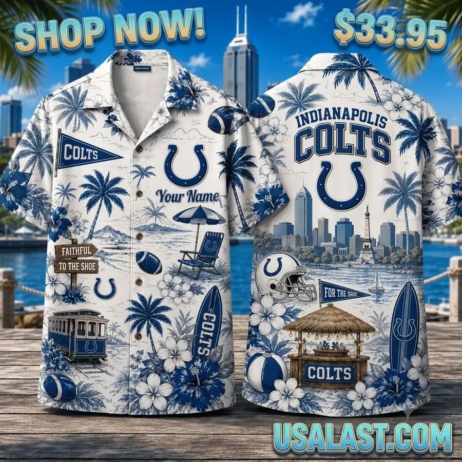 Indianapolis Colts Summer Vibes Custom Hawaiian Shirt