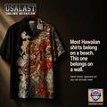 The Kraken Octopus with Flowers Short Sleeve Hawaiian Shirt