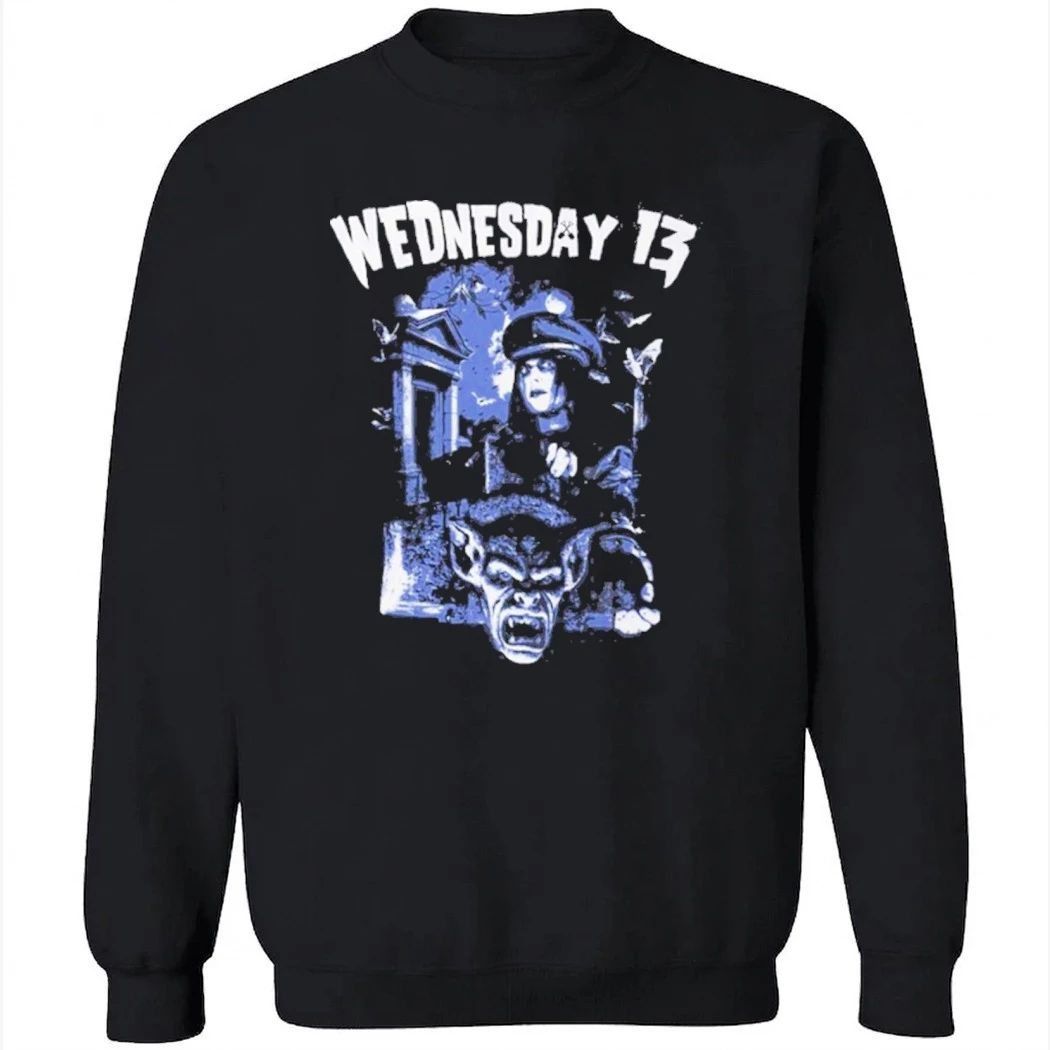 Wednesday 13 Cemetery Blue Shirt