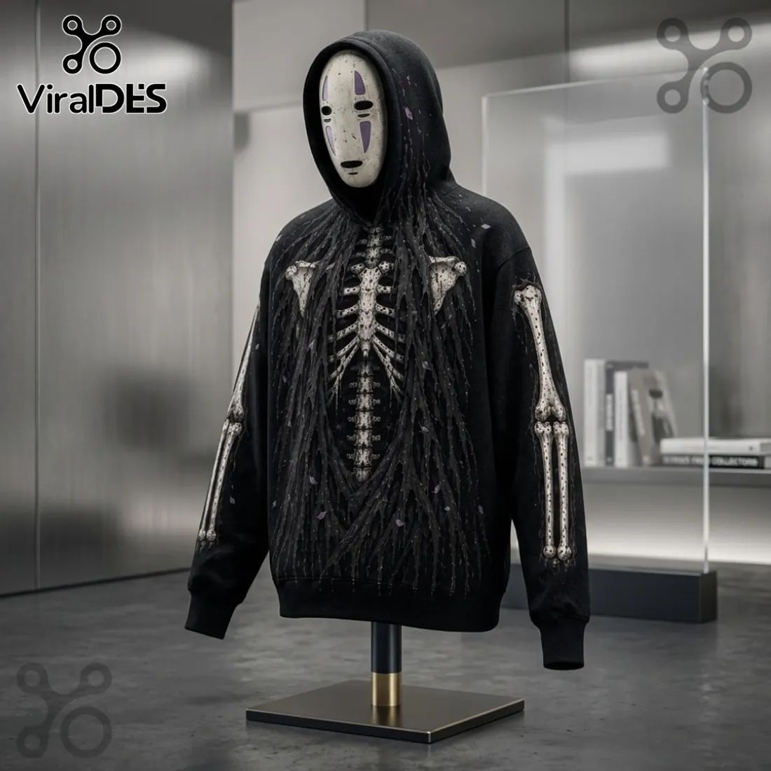 No Face Kaonashi Skeleton Streetwear Hoodie