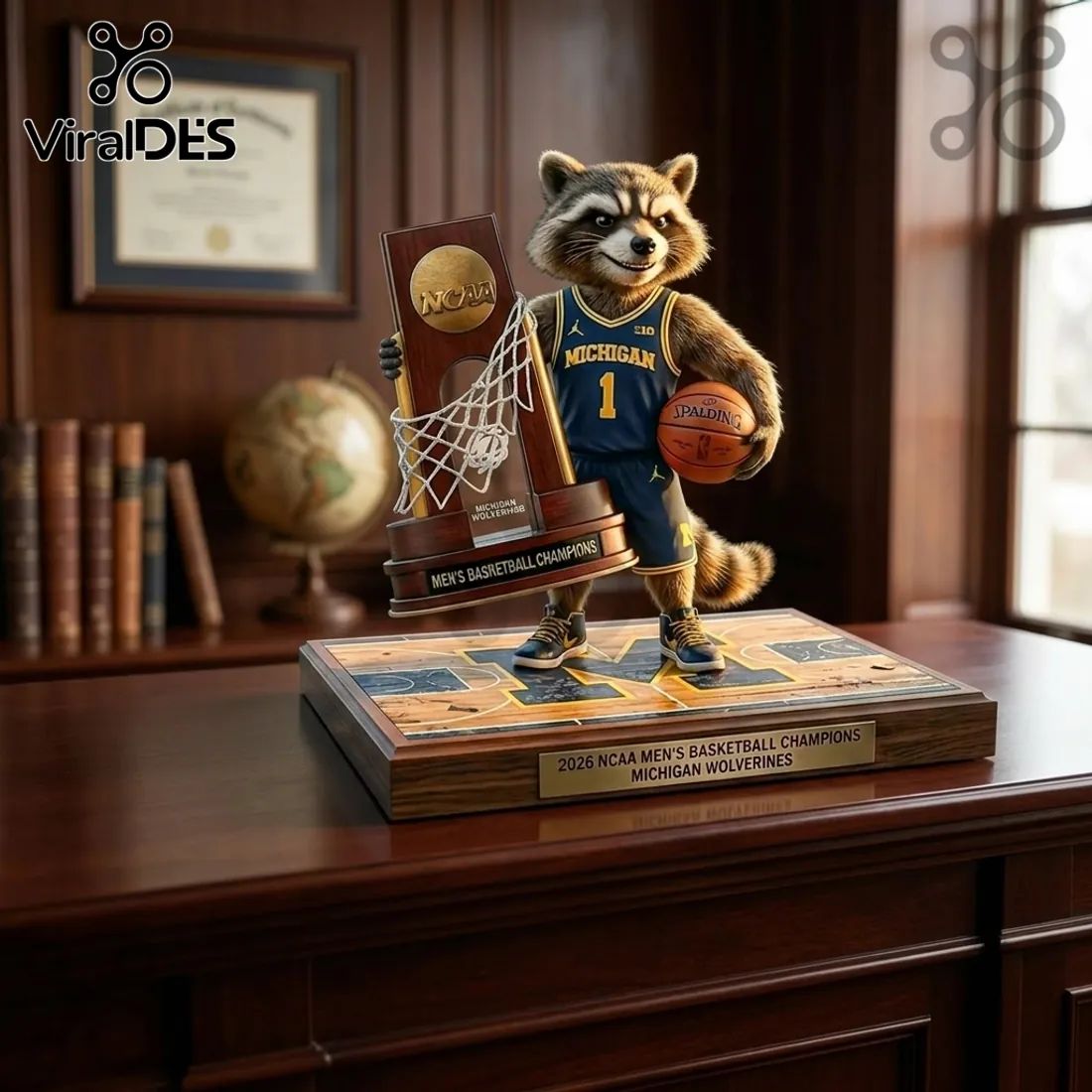 Rocket Raccoon x Michigan Wolverines 2026 Acrylic Plaque