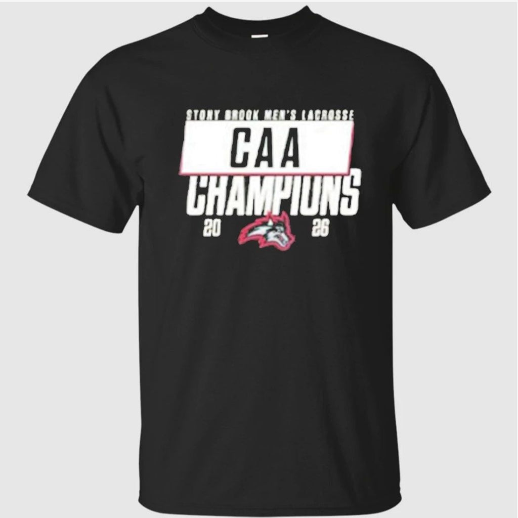 Stony Brook Seawolves 2026 CAA Mens Lacrosse Champions Shirt