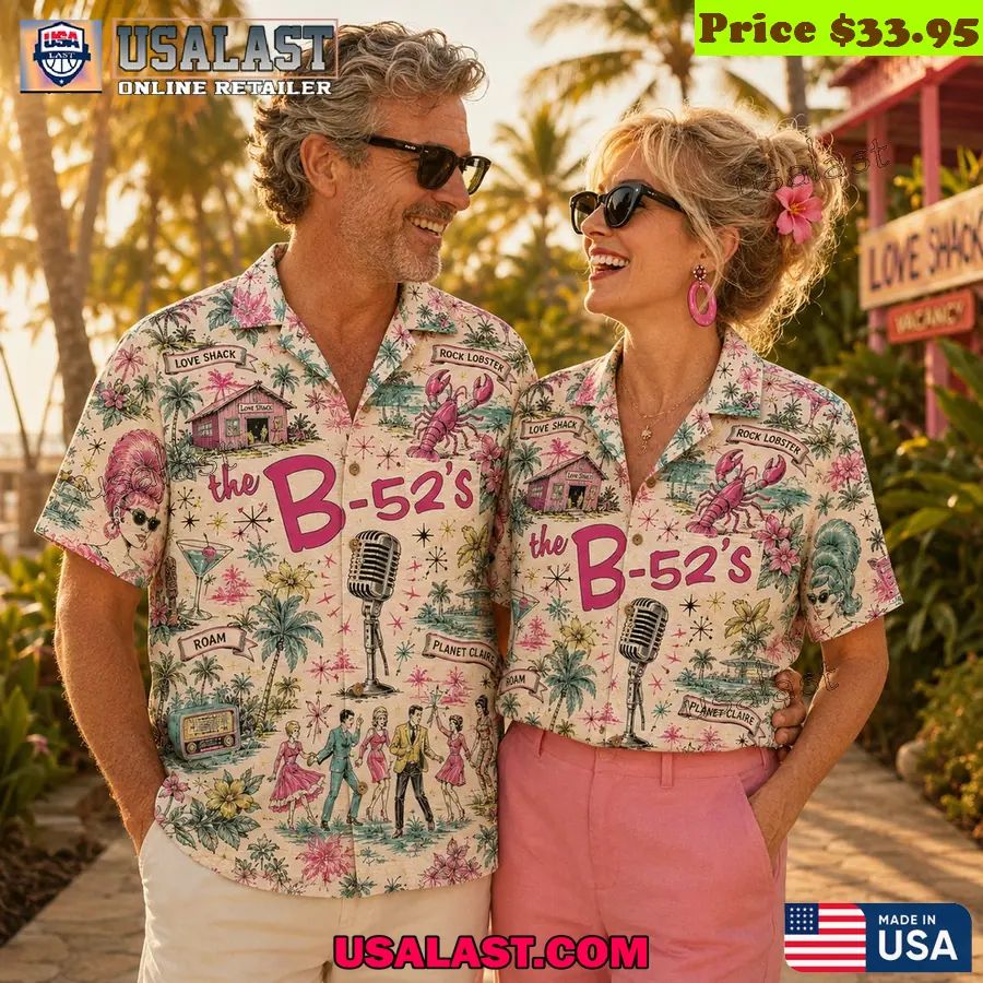 The B-52s Tropical Rock Band Hawaiian Shirt