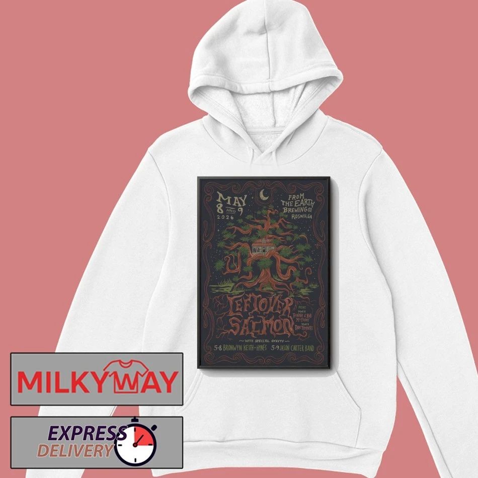 Leftover Salmon May 8-9 2026 From The Earth Brewing Company In Roswell GA Poster shirt