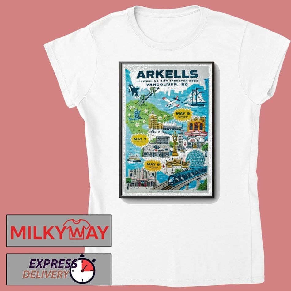 Poster Arkells May 8 2026 Hollywood Theatre TOUR shirt