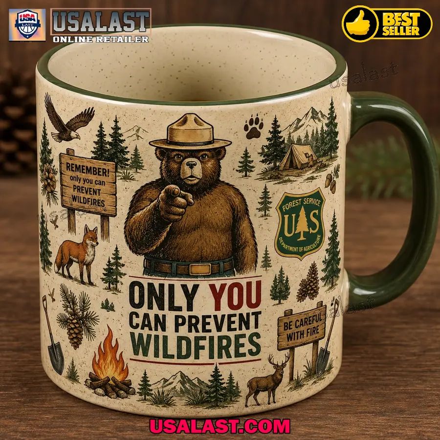 USFS Smokey Bear Only You Can Prevent Wildfires Coffee Mug
