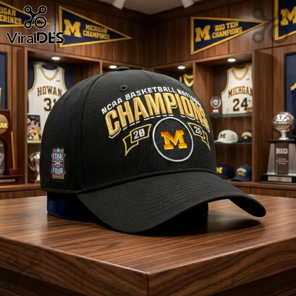 Michigan Wolverines 2026 NCAA Basketball Champions Baseball Cap