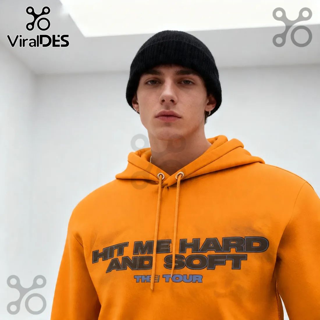 Billie Eilish Hit Me Hard and Soft The Tour Orange Hoodie