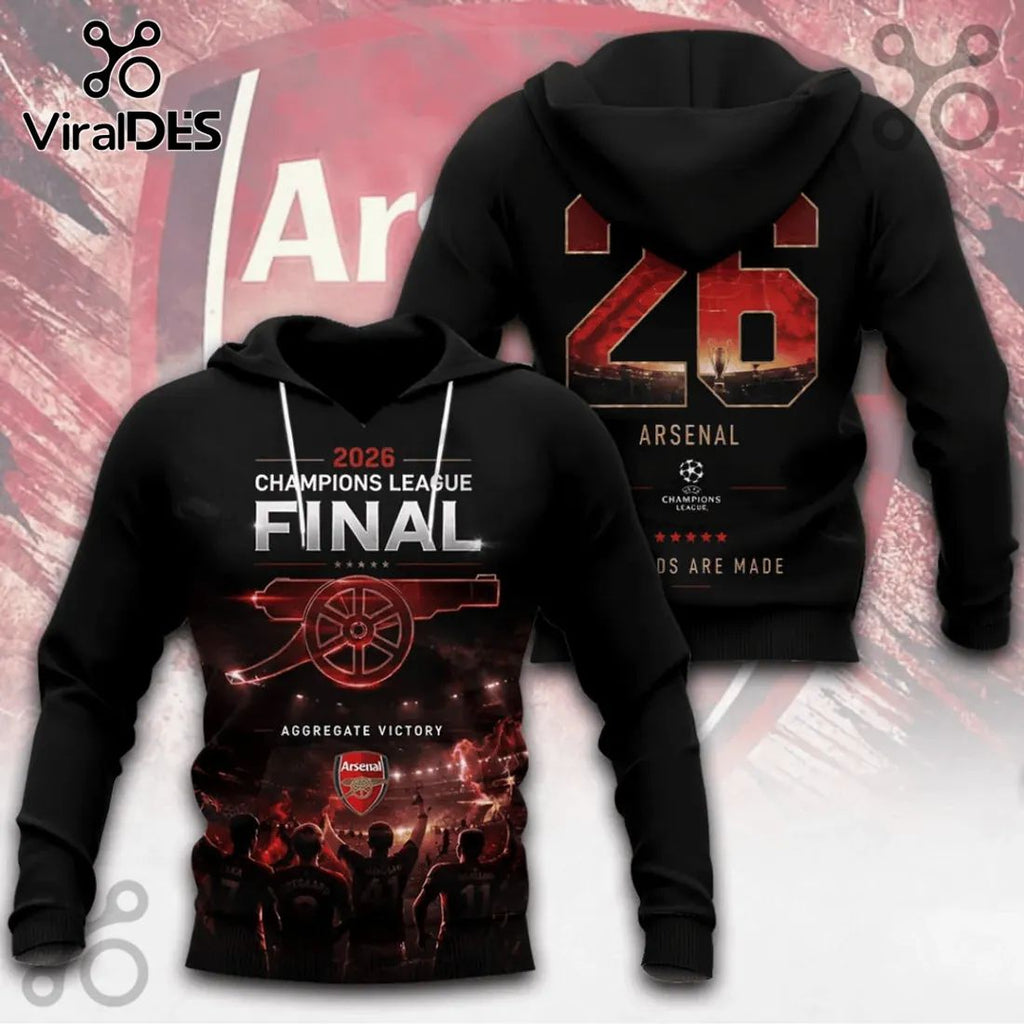 Arsenal 2026 Champions League Final Hoodie
