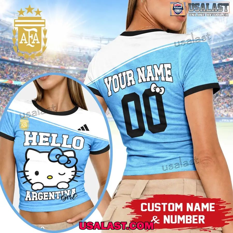 Personalized Argentina World Cup 2026 Women Baby Tee