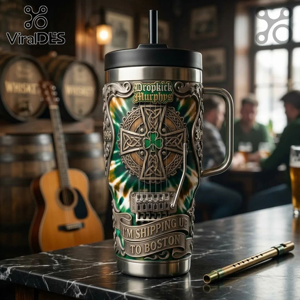 Dropkick Murphys Celtic Cross Irish Limited Edition Stanley Tumbler