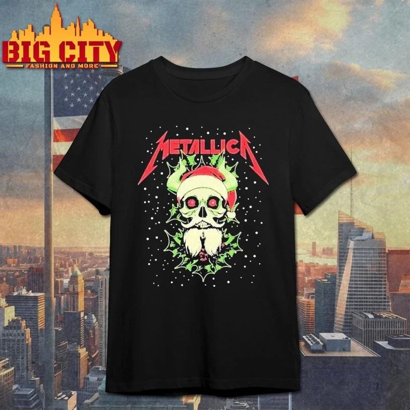 Metallica M72 World Tour Give Santa Horns Pop-Up Shirt