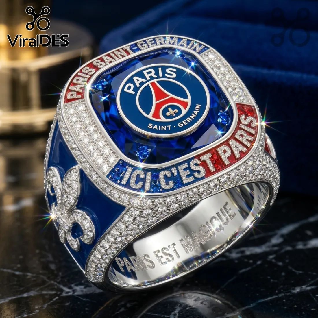 Paris Saint-Germain Ici C’est Paris Crystal Championship Ring