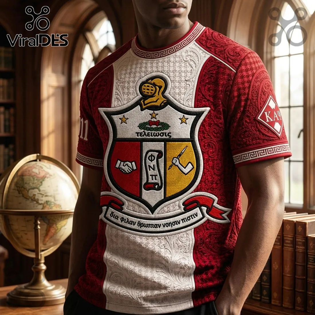 Kappa Alpha Psi 1911 Crimson Crest Premium T-Shirt