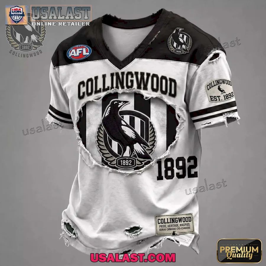 Collingwood Mapige Premium Printed V-Neck Shirt