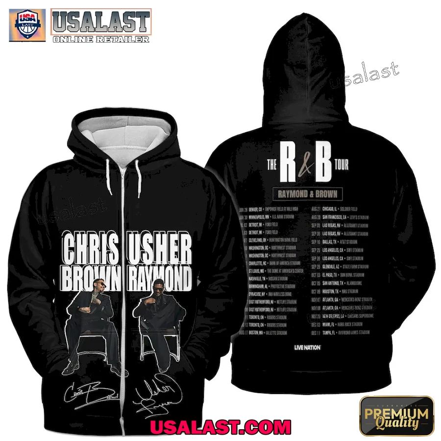 Chris Brown x Usher R&B Tour 2026 Apparel Clothing