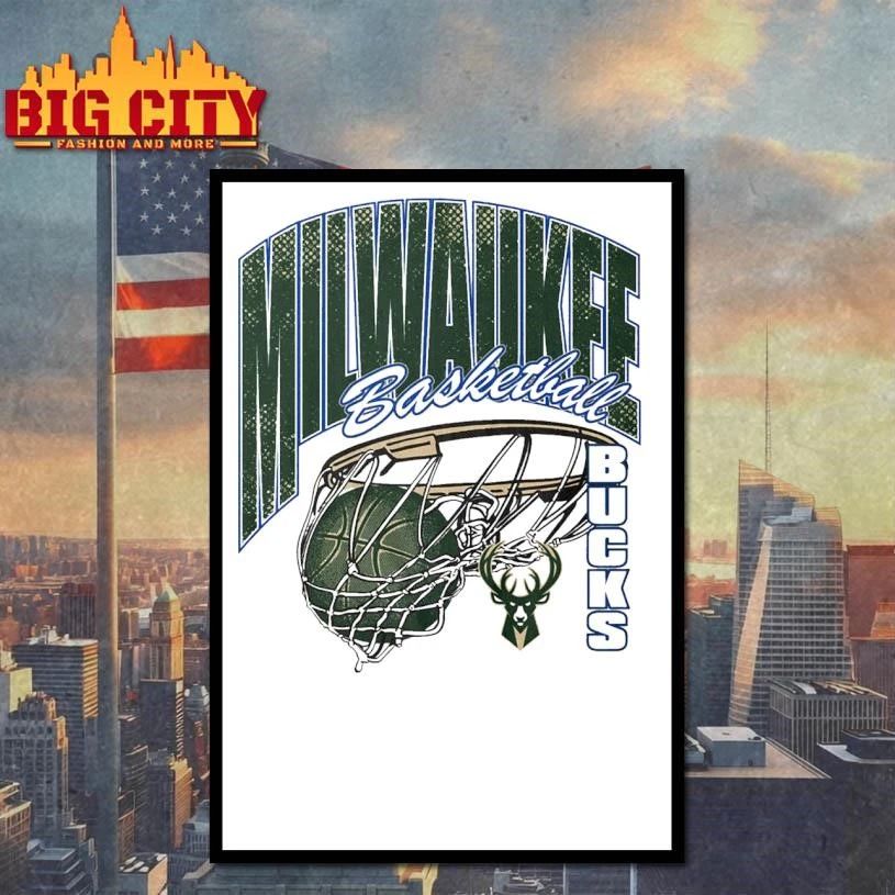 Funny Milwaukee Bucks Script Swish Shirt