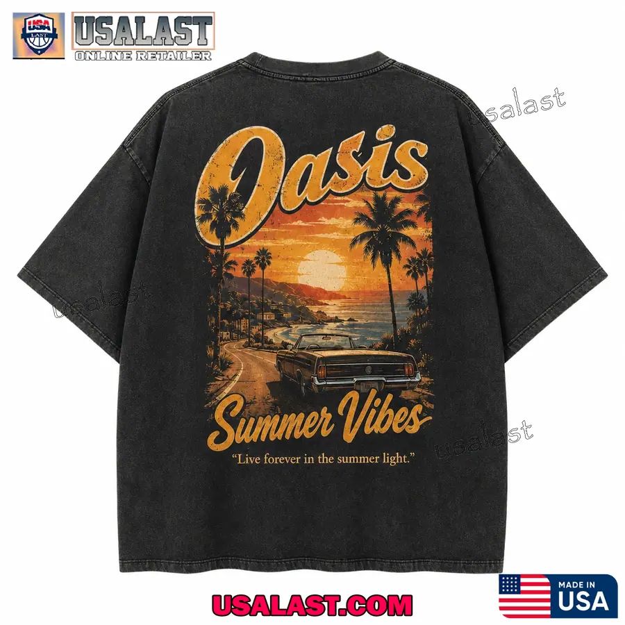 Oasis Band Summer Vibes Classic 3D T-Shirt