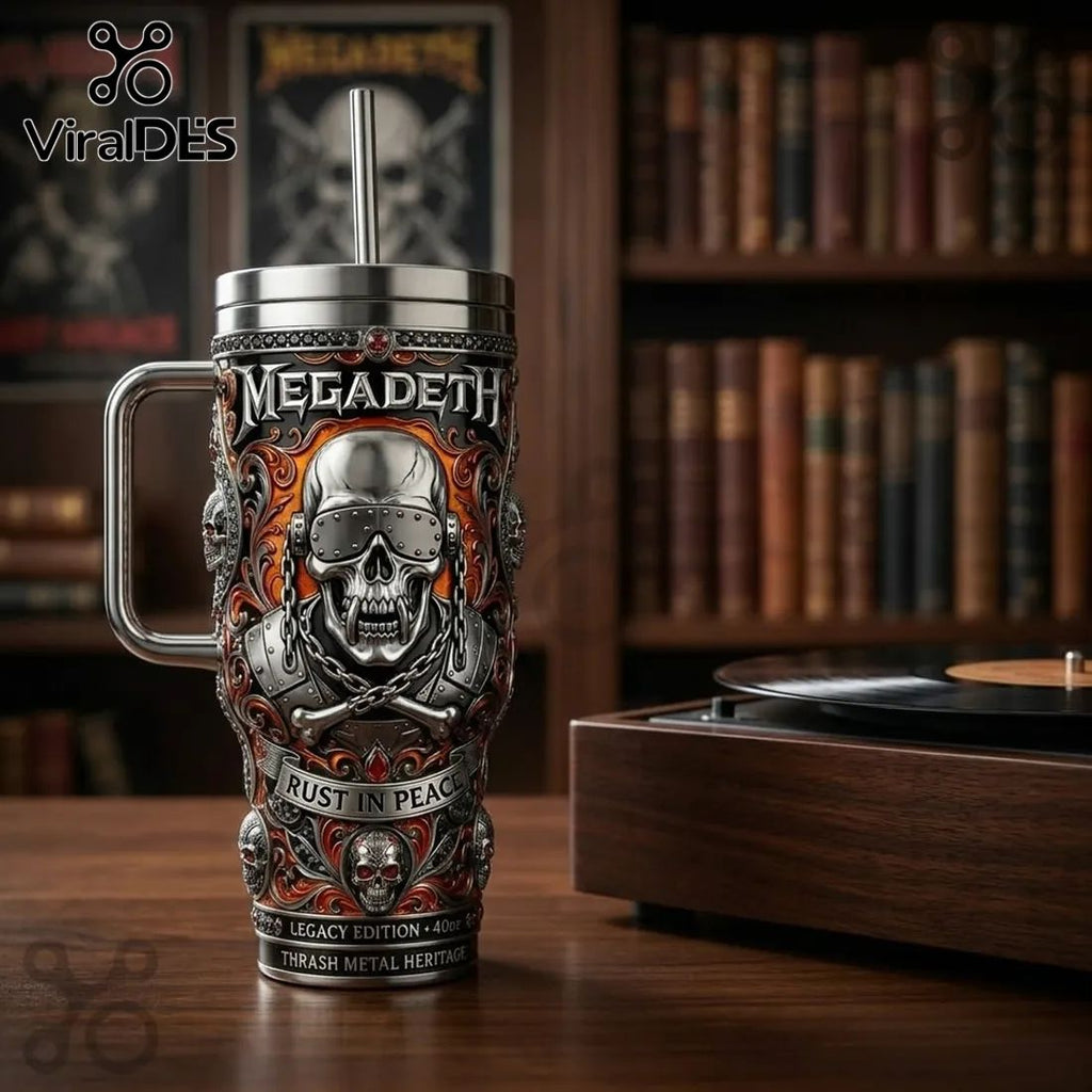 Megadeth Rust in Peace Legacy Edition 40oz Stanley Tumbler