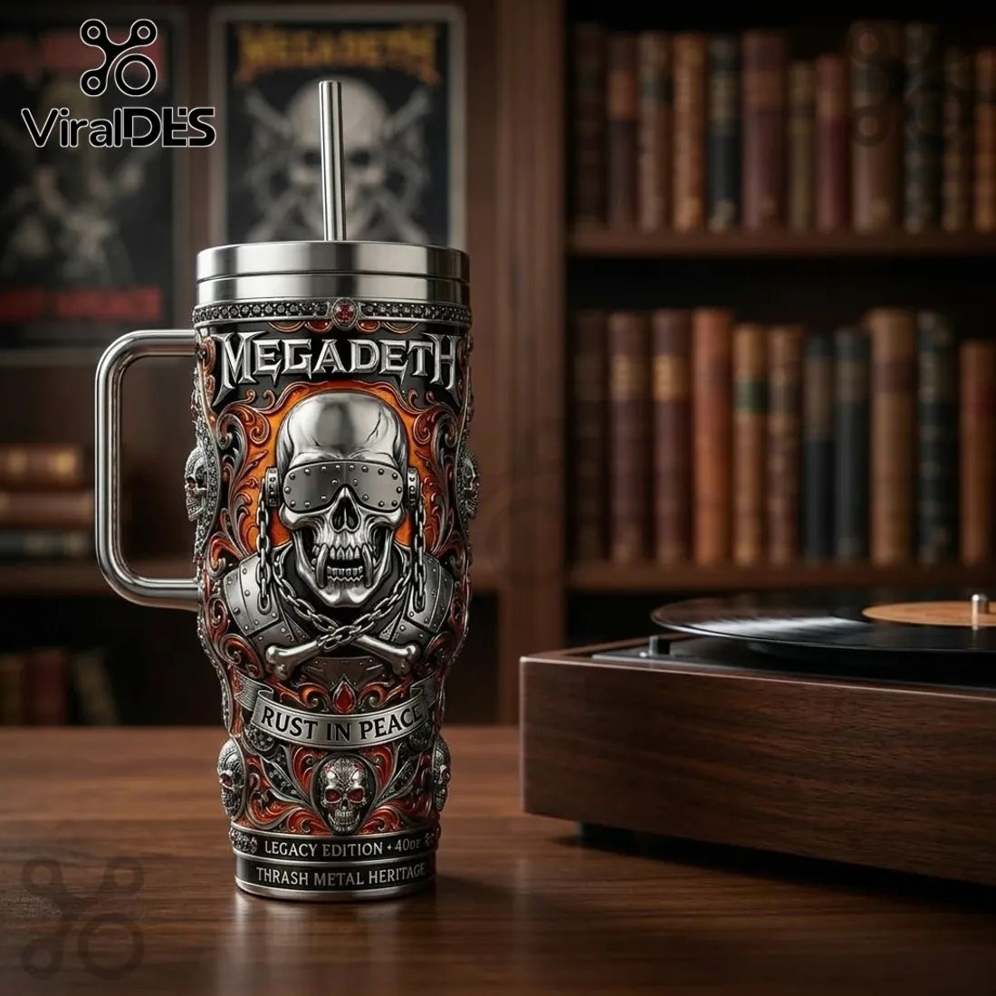Megadeth Rust in Peace Legacy Edition 40oz Stanley Tumbler