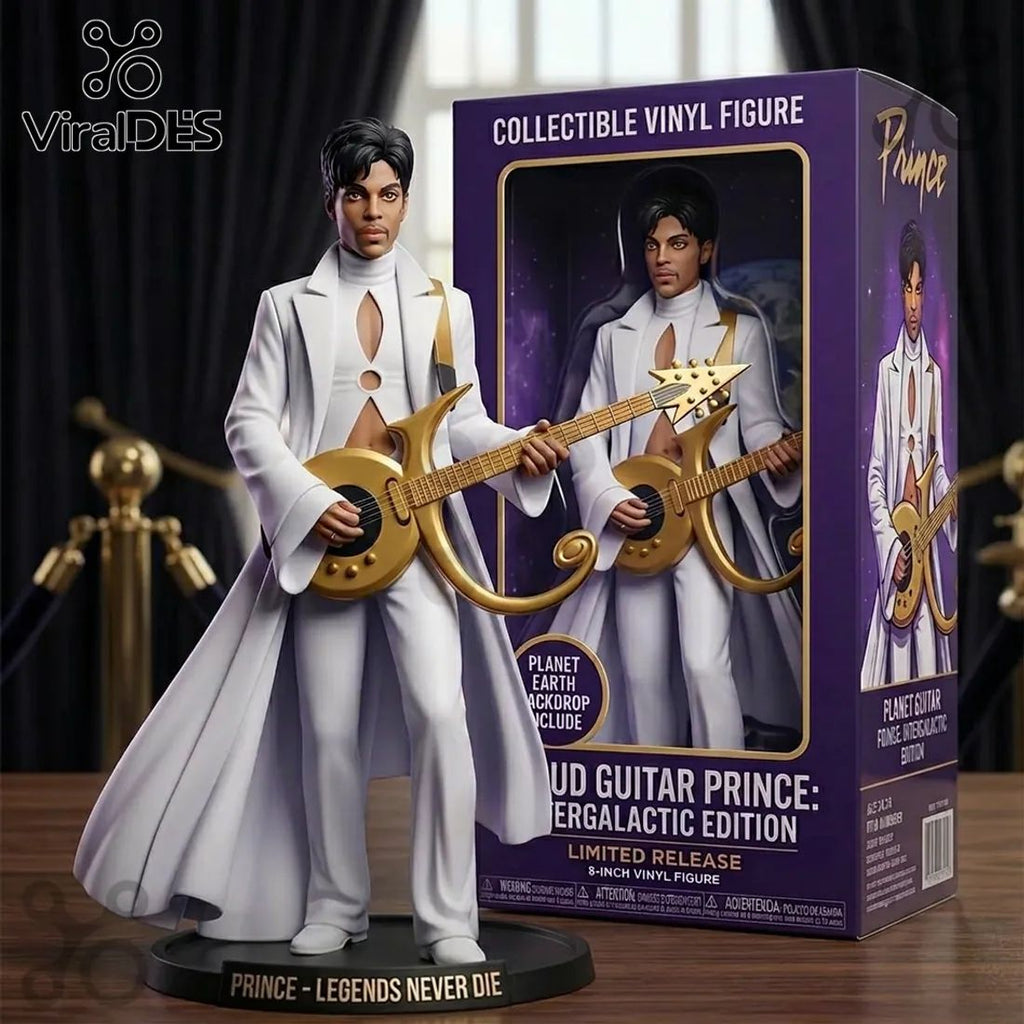 Prince Intergalactic Edition Gold Cloud Guitar Vinyl Figure