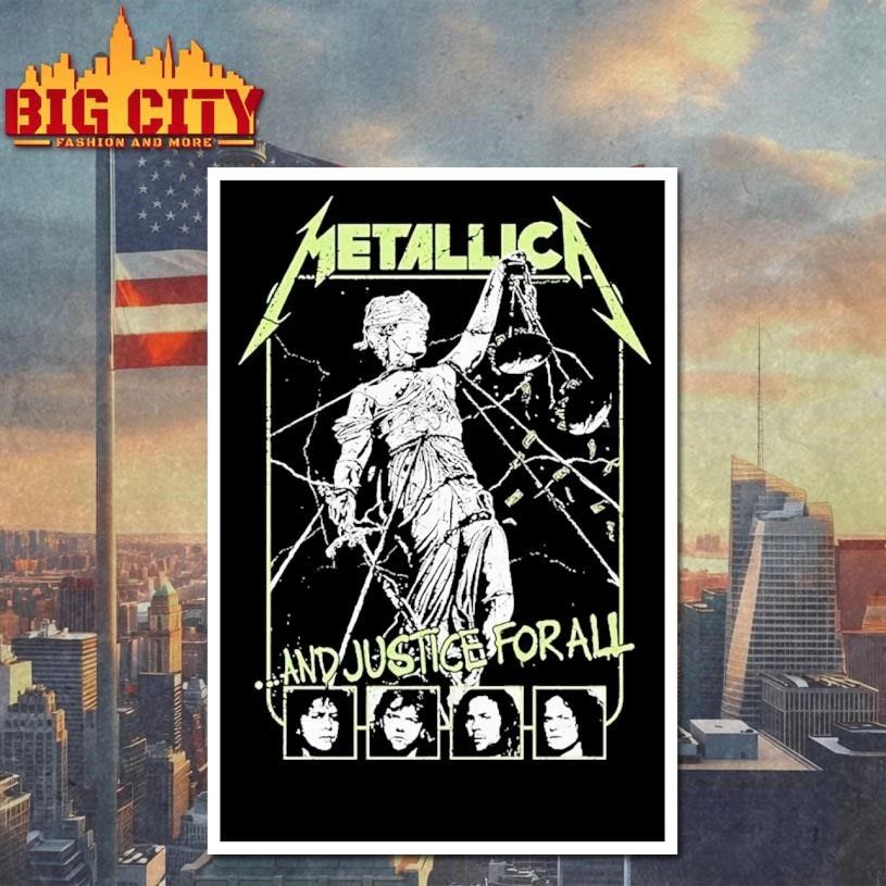 Metallica Pop-up Shop M72 European World Tour 2026 And Justice For All Faces Shirt