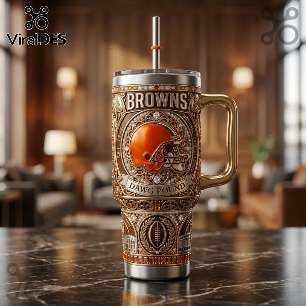 Cleveland Browns Dawg Pound Dynasty Edition 40oz Stanley Tumbler