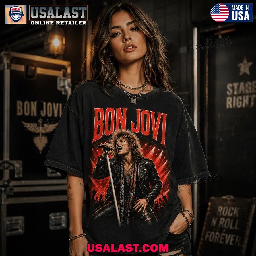 I Love Rock Music And Bon Jovi Too Classic Tee Shirt