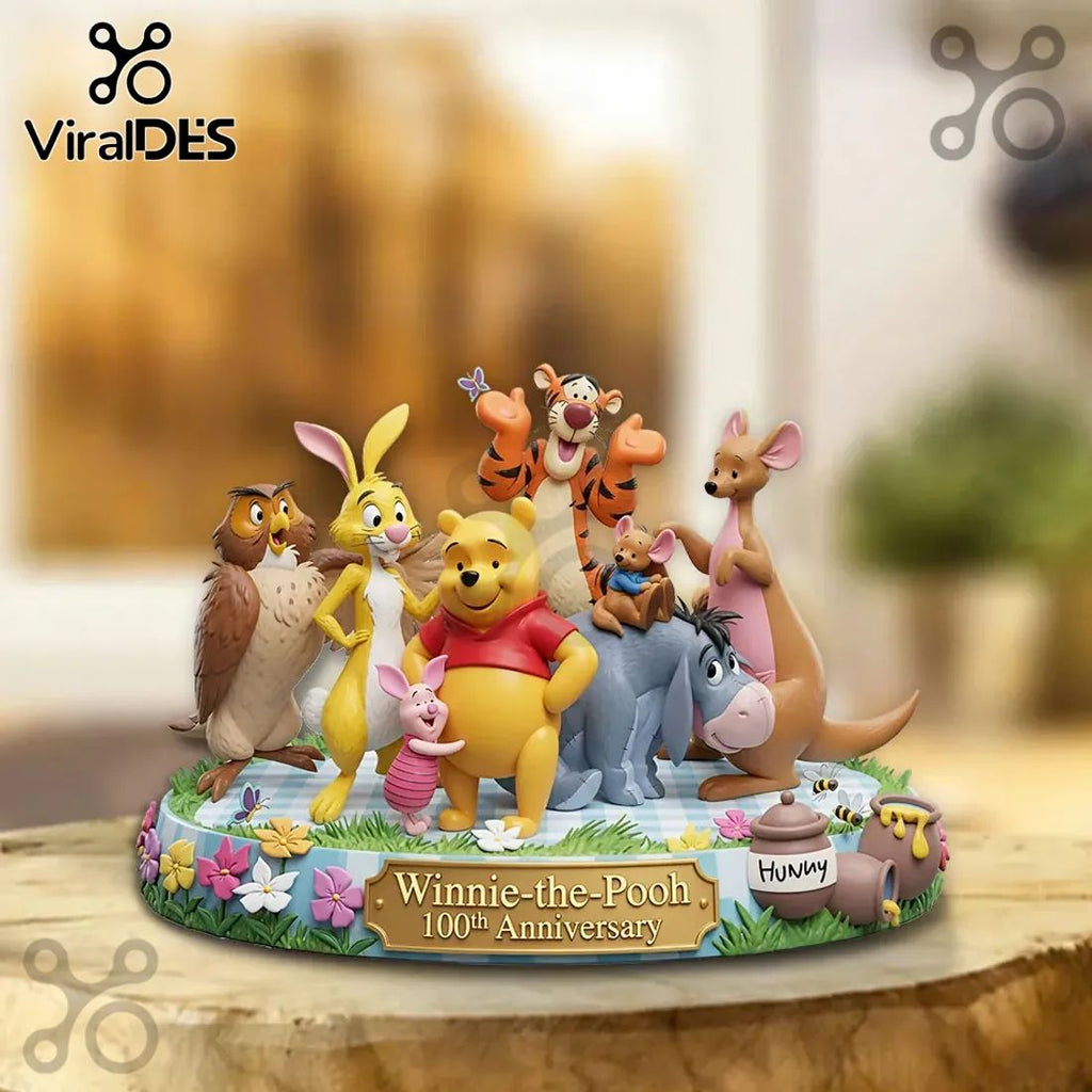 Winnie-the-Pooh 100th Anniversary Sculpted Figurine Collectible Tabletop Statue