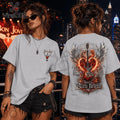 Bon Jovi Born To Burn Bright Light Gray T-Shirt