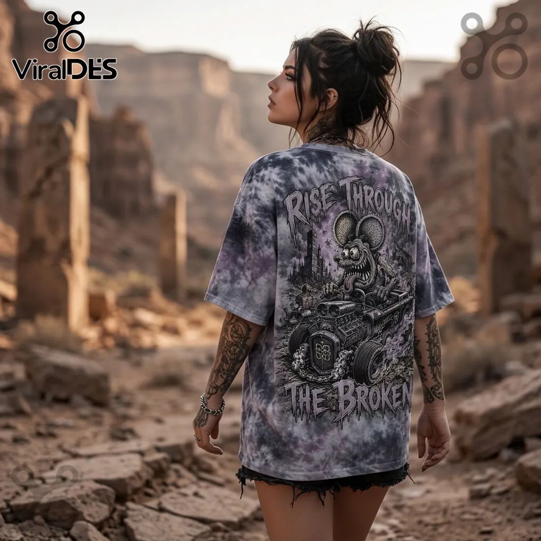 Breaking Benjamin Rat Mascot Tie Dye T-Shirt