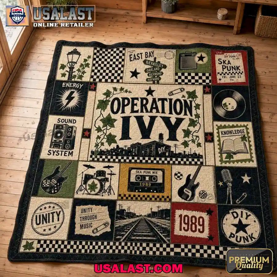 Operation Ivy Rock Band Premium Quilt Blanket