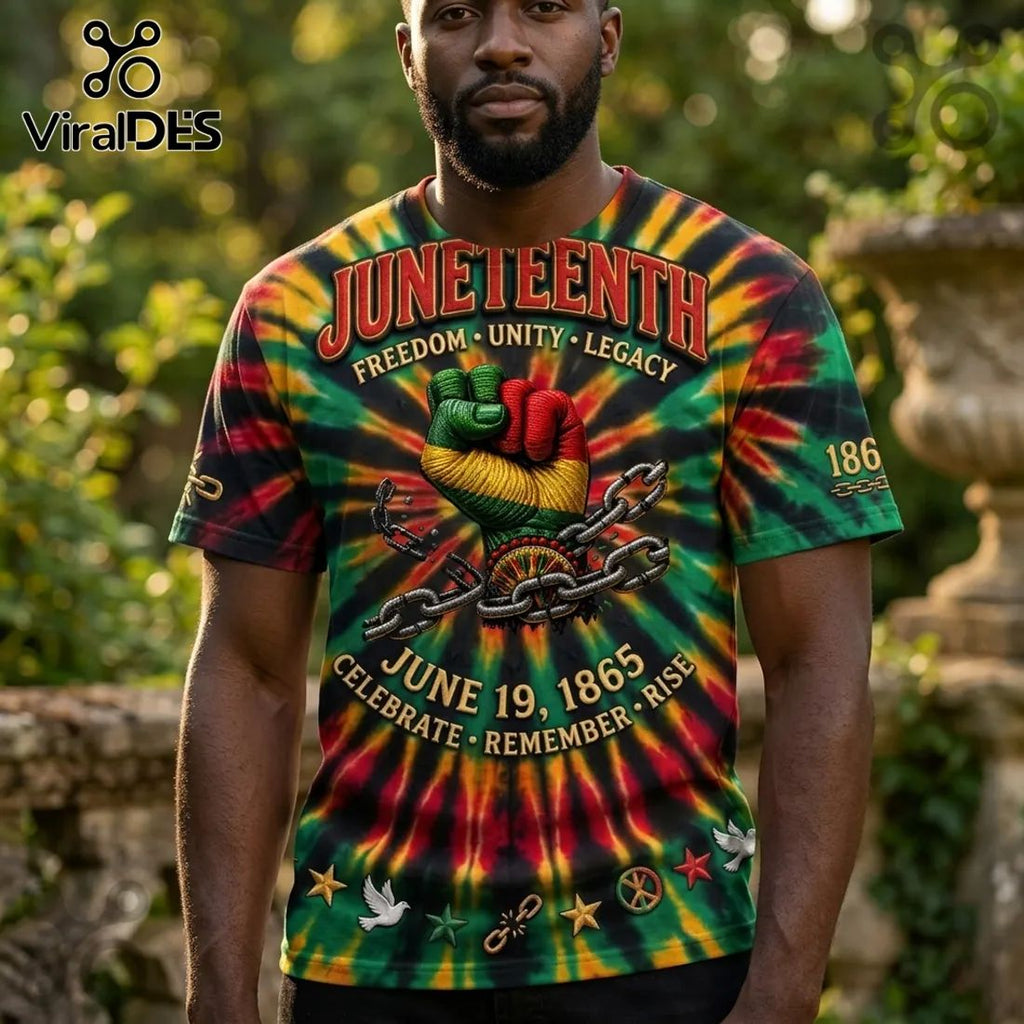 Juneteenth Freedom Legacy Cotton Short Sleeve T-Shirt