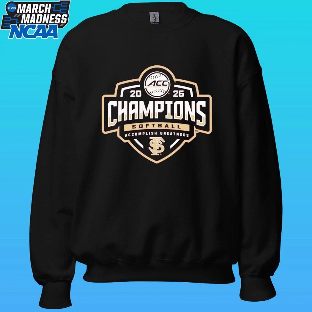 Florida State Seminoles Garnet 2026 Acc Softball Tournament Champions Locker Room Shirt