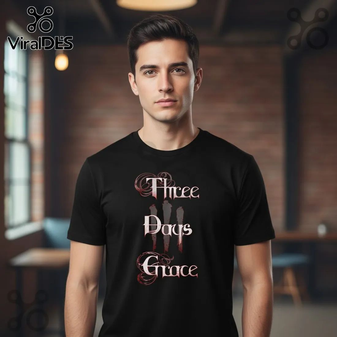 Three Days Grace Alienation Tour Official Band Merch Concert Dates T-Shirt